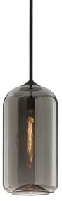 Pendul design vintage-industrial DISTRICT big, abajur fumuriu