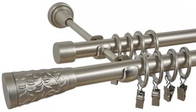 Galerie dubla SEVILLA 19/19 mm CROM MAT (Alege marime: 200 cm)