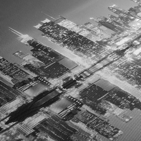 Tablou - New York și zgârie-norii mov (90x60 cm)