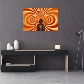 Tablou cu statuie mică (90x60 cm)
