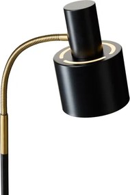 Halo Design 746866 - Lampă de podea VOGUE, 1xE27/40W/230V, negru/alamă