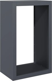 vidaXL Rastel pentru lemne de foc, antracit, 60x40x100 cm, oțel