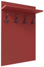 Cuier de perete vertical - Roșu - Pentru haine