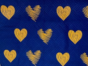 Cuvertura de pat GOLBINO, albastru inchis Dimensiune: 170 x 210 cm