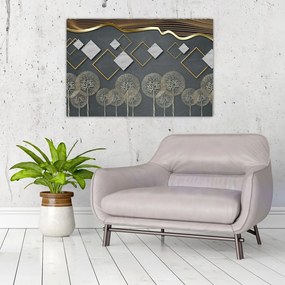 Tablou cu abstracție (90x60 cm)