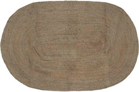 vidaXL Covoare de zonă Oval Gri 152 x 245 cm Iută