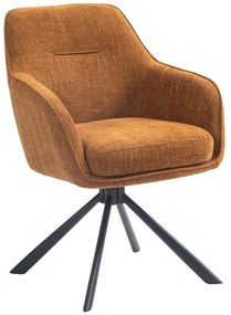 Set de scaune de sufragerie portocaliu 2 buc. tapițat Avola – Unique Furniture