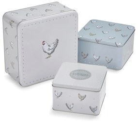 Recipiente 3 buc. din oțel pentru biscuiți Farmers Kitchen – Cooksmart ®