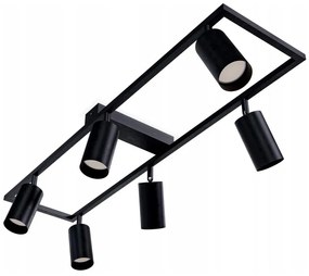 Lampă spot 6xGU10/30W/230V, neagră