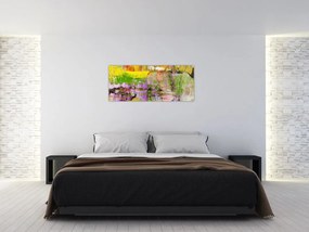 Tablou cu abstracție - pictura (120x50 cm)