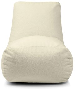 Fotoliu bean bag maro cu tapițerie din țesătură bouclé Tube – SLOWDOWN