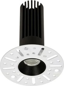 Mini Spot incastrabil LED 10W 3000K Trimless Duran negru