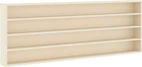 vidaXL Dulap de afișare pe perete Bej 100 x 8,5 x 36 cm Lemn compozit