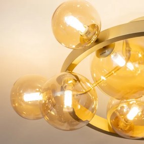 Lustră LED aplicată Brilagi MILLA 10xG9/3W/230V auriu