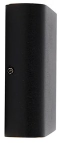 Aplică modernă de perete neagră 11,5 cm cu LED inclus IP65 - Batt