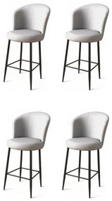 Set de scaune de bar Uras Grey, 4 buc.