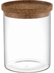 Recipient de sticlă pentru alimente cu capac 4Home Cork , 650 ml, 650 ml