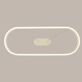 Brilagi - Lustru LED suspendat pe cablu PONDIE, 45W, 230V, 80x30 cm, alb