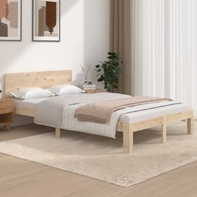 833113 vidaXL Cadru de pat, 120x200 cm, lemn masiv de pin