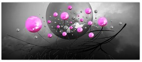 Tabloul cu bile roz (120x50 cm)