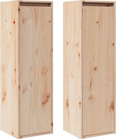 vidaXL Dulapuri de perete, 2 buc., 30x30x100 cm, lemn masiv de pin