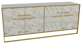 Dulap Polka Gold and White