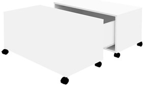 806867 vidaXL Măsuță de cafea, alb, 75x75x38 cm, PAL