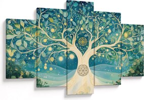 Tablou – Arbore magic cu spirale (150x105 cm)