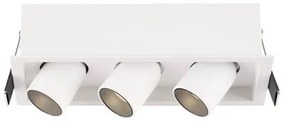 Corp LED incastrabil cu 3 Mini Spoturi ajustabile DESERT albe