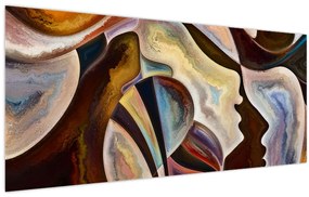 Tablou - Abstractizarea capetelor (120x50 cm)