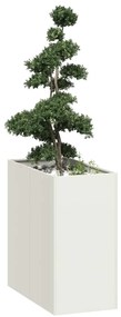 vidaXL Jardinieră alb 40x80x80 cm oțel