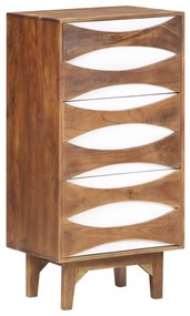 323542 vidaXL Scrin cu sertare, 43,5 x 35 x 90 cm, lemn masiv de acacia