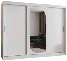 Dulap de haine 250 cm Lulu (alb). 1125986