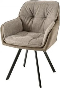 Scaun modern pivotant Lounger Vintage taupe