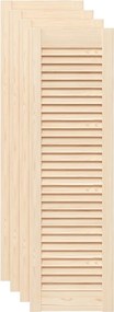 vidaXL Uși de dulap design lambriu, 4 buc., 99x29,5 cm, lemn masiv pin