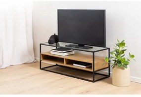 Comodă de televizor ZEIN stejar/negru