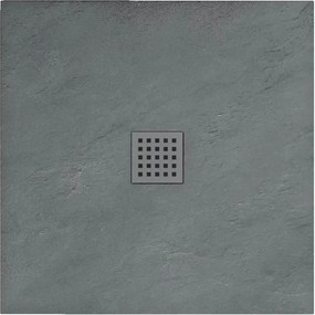 Cadita dus patrata Rea Rock 90x90 gri