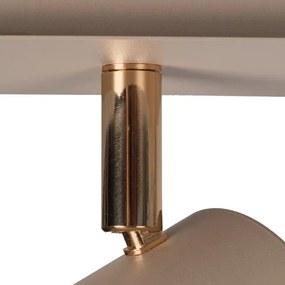 Kanlux 90782 - Corp de iluminat tip spot EVALO 3xGU10/10W/230V bej/auriu