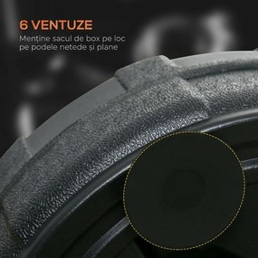 SPORTNOW Minge de Box de Podea Bază Umplută Înălțime Reglabilă 145-180 cm | Aosom Romania