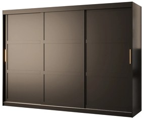 Dulap de haine Riven 1 250 (mat negru). 1064164