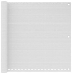 vidaXL Paravan de balcon, alb, 90x300 cm, HDPE