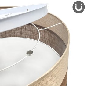 Plafonieră LED SIRJA WOOD LED/36W/230V d. 45 cm maro/stejar