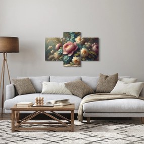 Tablou - Natură moartă cu flori - pictură (90x60 cm)
