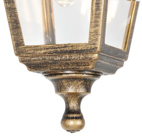 Lampă suspendată clasică pentru exterior aur antic IP44 - Capital