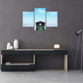 Tablou cu casă pe mare (90x60 cm)