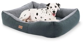 Emma, ​​culcuș pentru câine, coș pentru câine, lavabil, antiderapant, respirabil, saltea față-verso, pernă, dimensiunea M (80 × 20 × 70 cm)