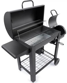 Grătar cu afumătoare Fieldmann negru