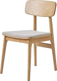 Scaun de dining bej/în culoare naturală Livo – Unique Furniture