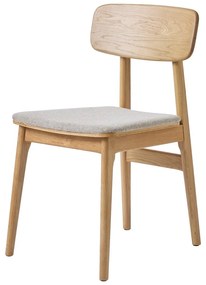 Scaun de dining bej/în culoare naturală Livo – Unique Furniture