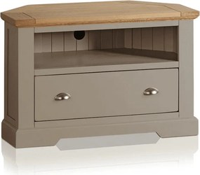 Comodă TV lemn masiv gri de Colț Ives Personalizabilă, 96 × 50 × 62 cm